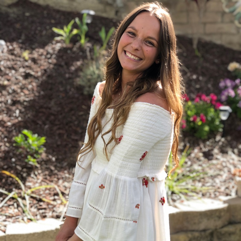 Free People | Counting Daisies Embroidered Off The Shoulder Bell Sleeve Dress